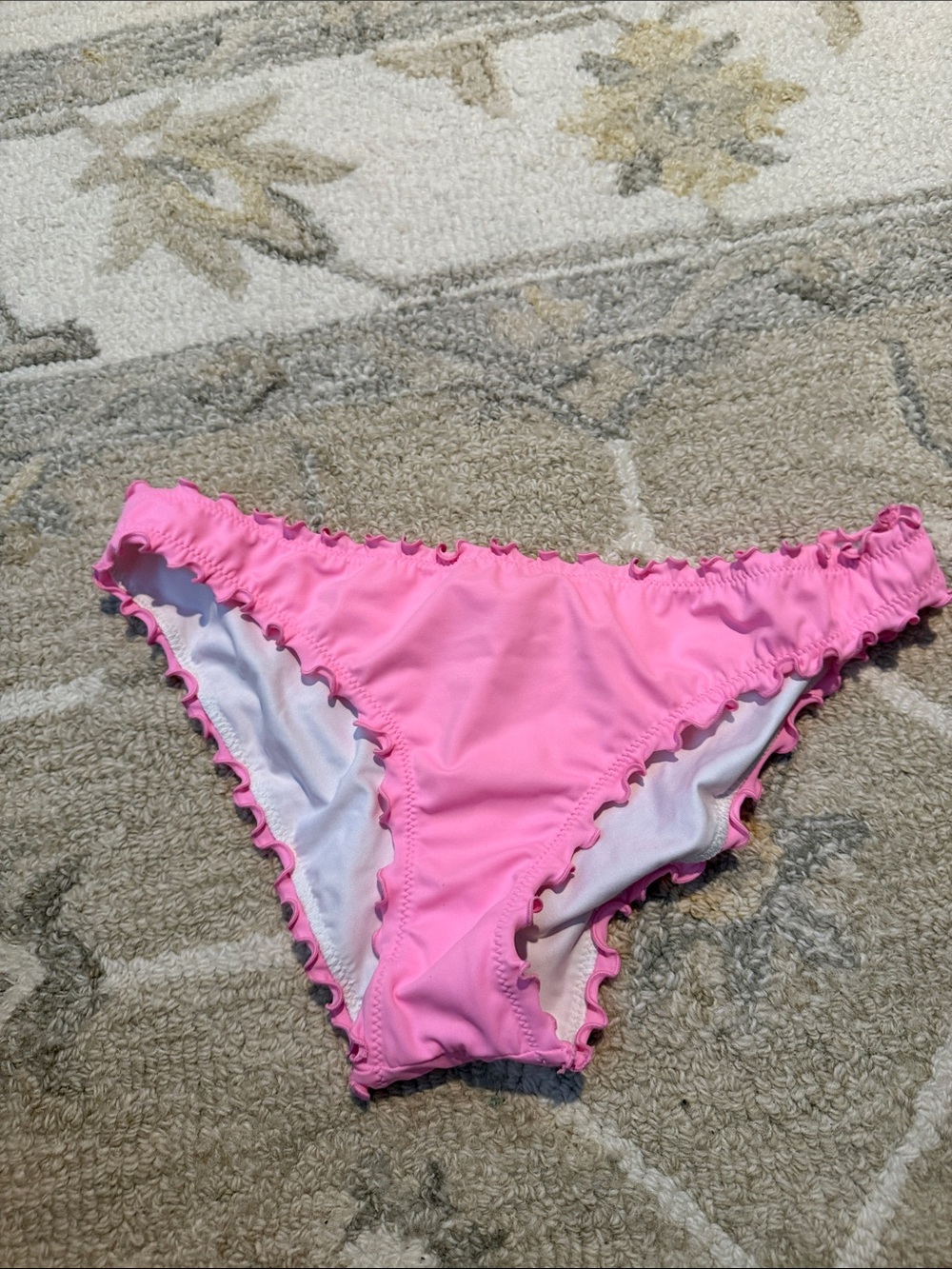 Victoria's Secret Pink Ruffle Bikini Bottoms